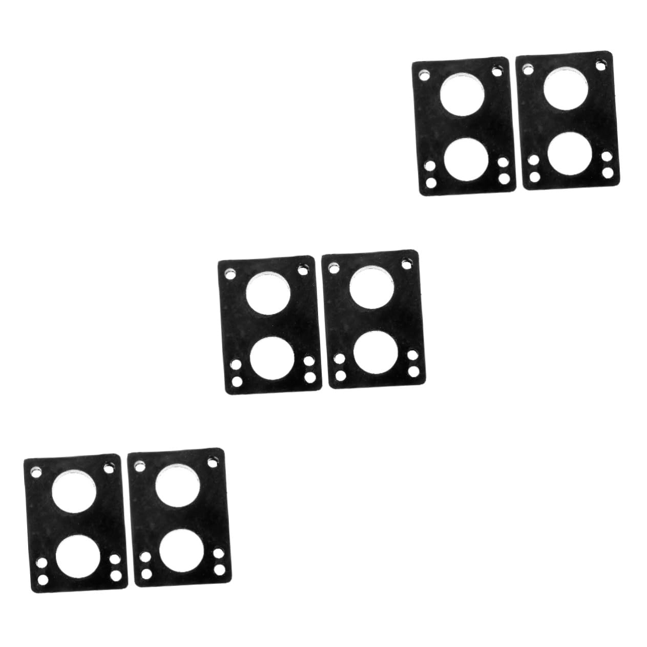 Toddmomy 3sets Shocking Absorber Skateboard Bushings Pads for Height Enhancement Vibration Damping Easy to Install Skateboard Accessories for Stability Land Surfing and Other Sports 2pcs*3