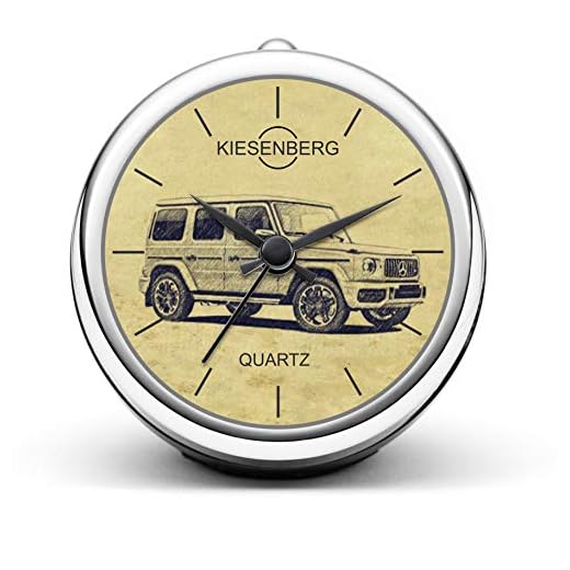 KIESENBERG design bordsklocka presenter för Mercedes Benz G klass AMG G63 från 2018 fläkt klocka T-5386