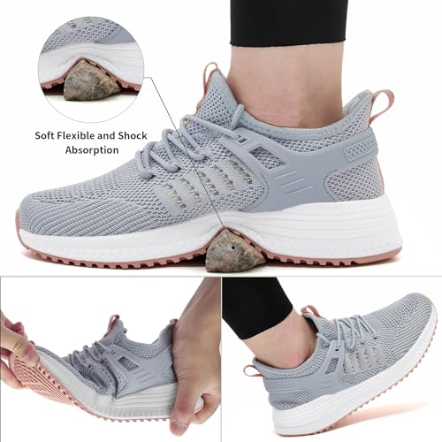 KPP Walking Shoes Sneakers for Women - Running Tennis Gym Workout Athletic Slip On Memory Foam Lightweight Comfort Breathable Work Shoes2