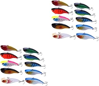 BESPORTBLE 20 PCS bass Lures bass Fishing Lures Fishing Lures for bass Tackle Hard Swim Hard Lures Hard Lures kit Hard Fishing Lures Artificial Lures Fishing submerged sea Fishing