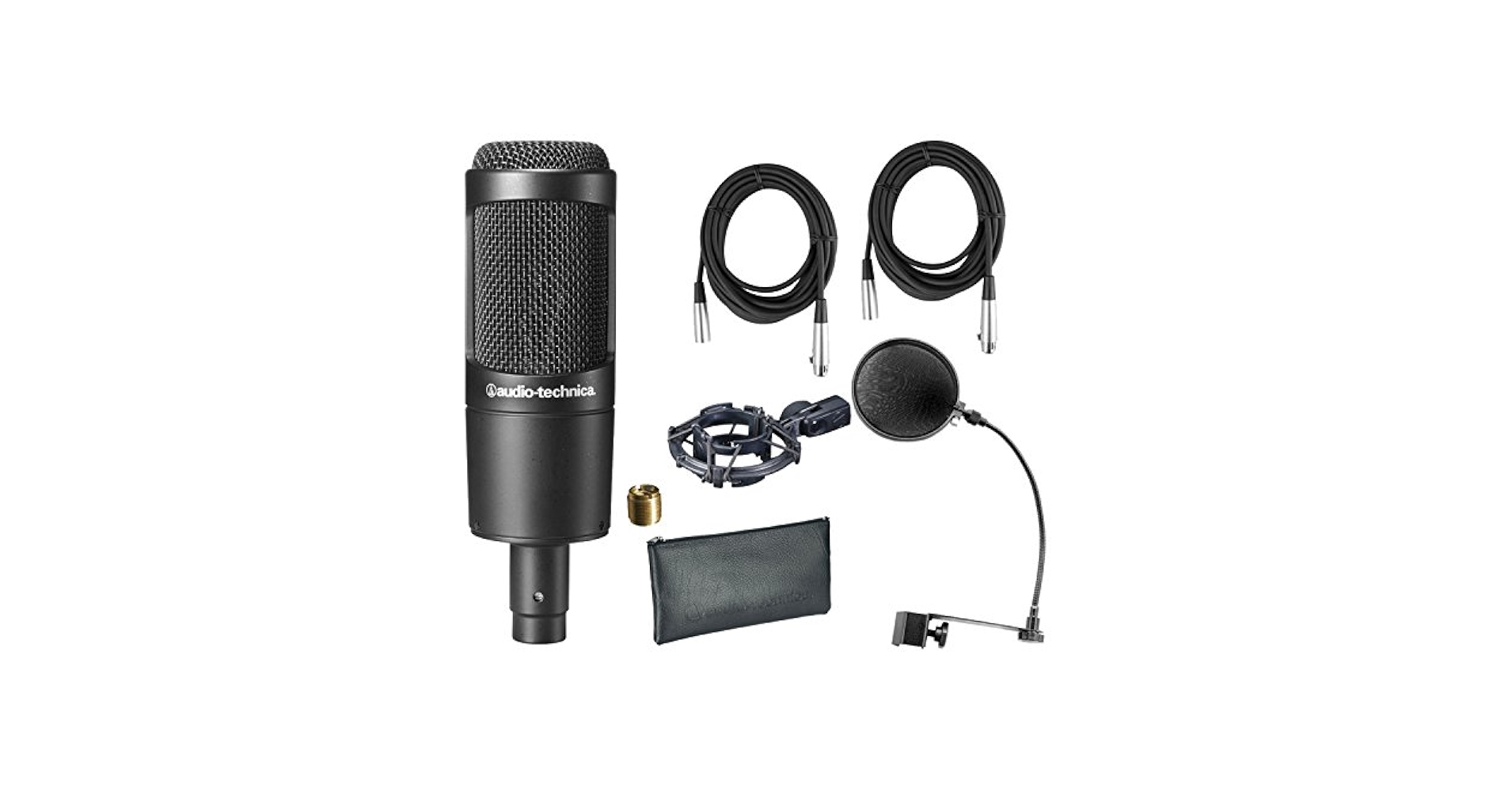 Audio-Technica AT2035 +XLRケーブル AT2020❌ Amazon.com: Audio Technica AT2035 W/Shock Mount , Pop Filter