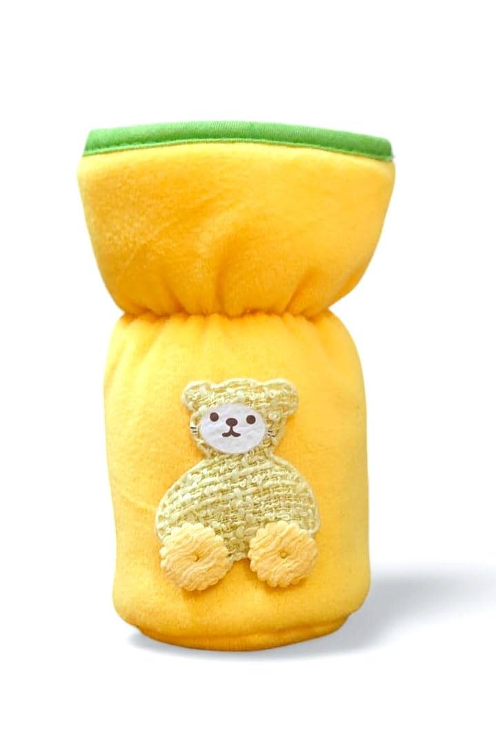 OLY BABY Baby Sharing Bottle Cover 120ml/4oz with Soft Plush Fabric 100% Cotton (Pack of 2) 1