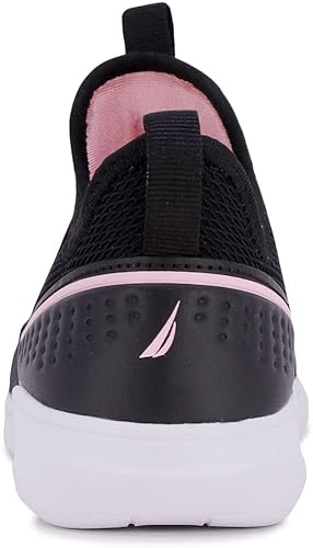 Miniatura 3 de Nautica Tenis deportivos sin cordones para niñas jóvenes, elegantes zapatos para correr y tenis para niños pequeños y grandes