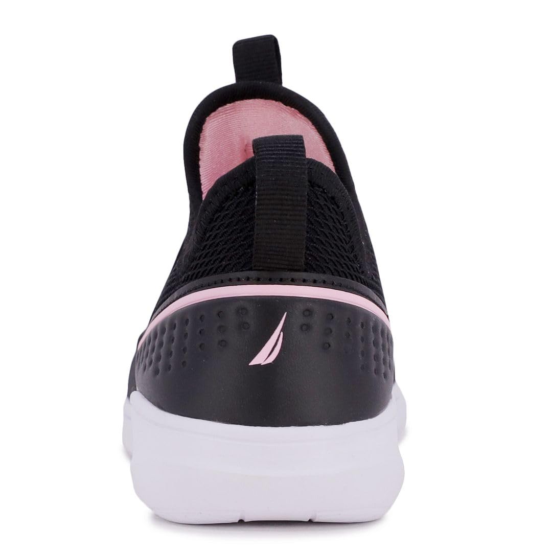 Nautica Youth Girls Slip-On Athletic Sneakers - Stylish Running and Tennis Shoes for Little and Big Kids