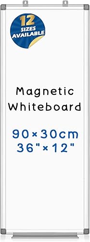 Miniatura 10 de SWANCROWN - Pizarra blanca magnética de borrado en seco de 48 x 48 pulgadas, pizarra blanca grande para pared, marco de aluminio plateado, pizarra