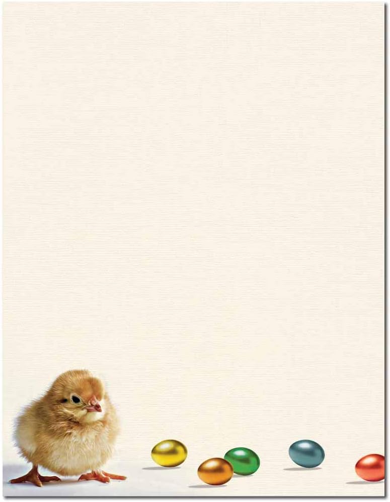 Easter Chick Letterhead Laser & Inkjet Printer Paper (100 Pack)