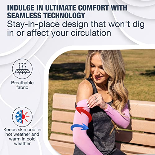 image for SportsTrail Cooling Arm Sleeves for Men & Women – Breathable, Moistu