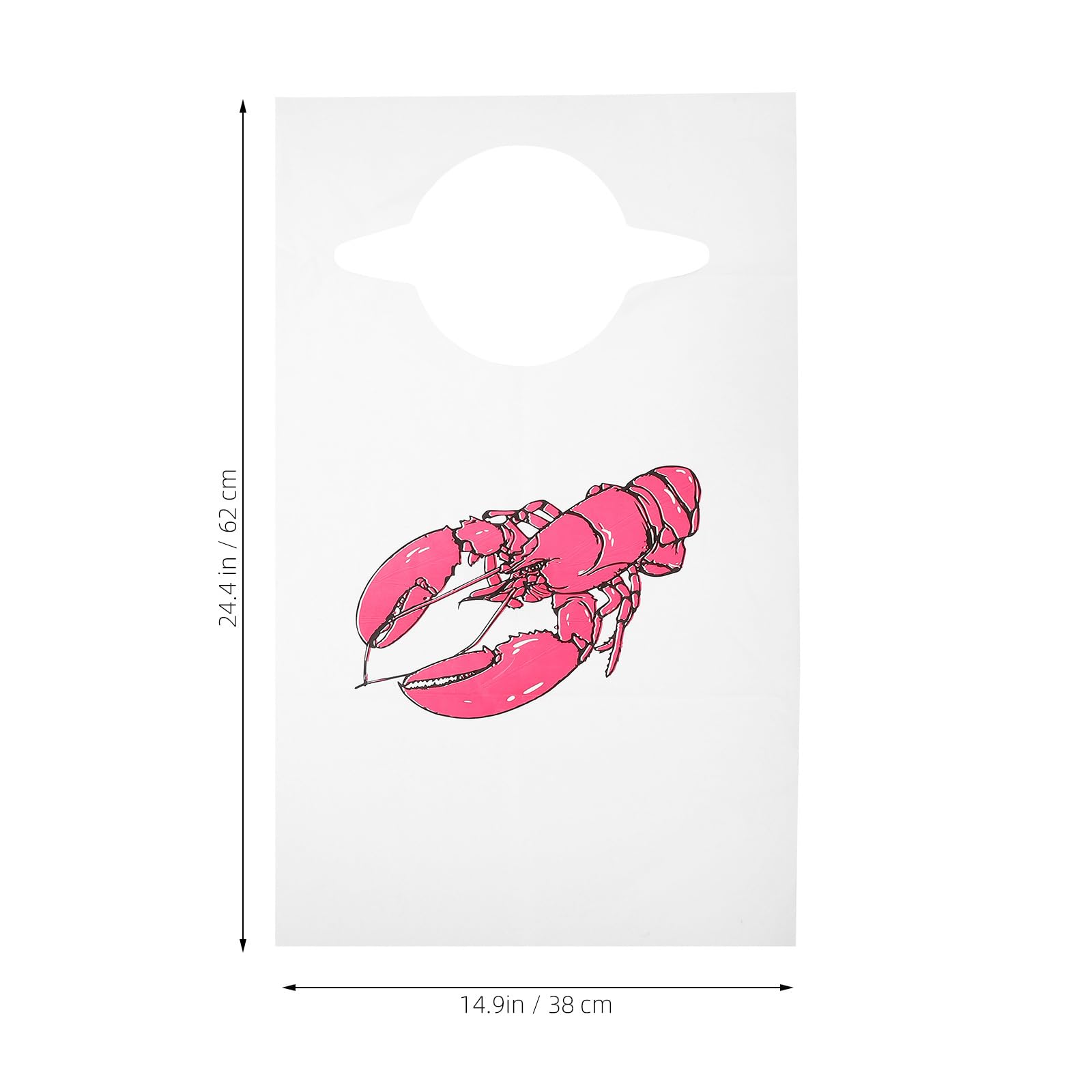 Amosfun Tablier Jetable Pour Adultes 100 PièCes Bavoirs Homard En Plastique RéSistant Pour Cuisine Et Service Alimentaire Protection Contre Taches Et DéVersements