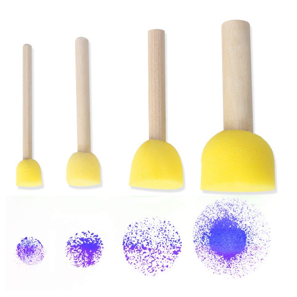 Artfinesse Yellow Sponge Dabber Brush for Painting, Art and Craft (Set of 4) 3