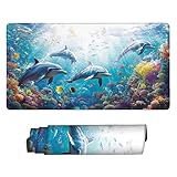 【GRAND TAPIS DE SOURIS】: Le grand pad de souris de jeu est disponible en plusieurs tailles, offrant une zone spacieuse pour que votre clavier et votre souris se déplacent librement. Ce qui est assez grand pour s'adapter à votre ordinateur portable de grande taille, ou autre objet sur le bureau, offrant plus d'espace pour les jeux professionnels ou le travail de bureau.