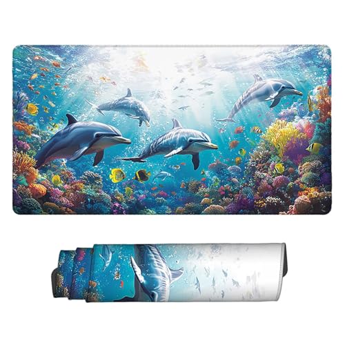 Tapis de souris gaming grand format base antidérapante pour ordinateur