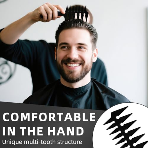 Peine doble cara amplio y fino para hombre miniatura 3