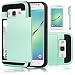 Galaxy Core Prime Case, EC™ Galaxy Prevail LTE Case, Hybrid Dual Layer Shockproof Bumper Wallet Case Cover with Card Holder for Samsung Galaxy Core Prime / Prevail LTE G360 (Turquoise)