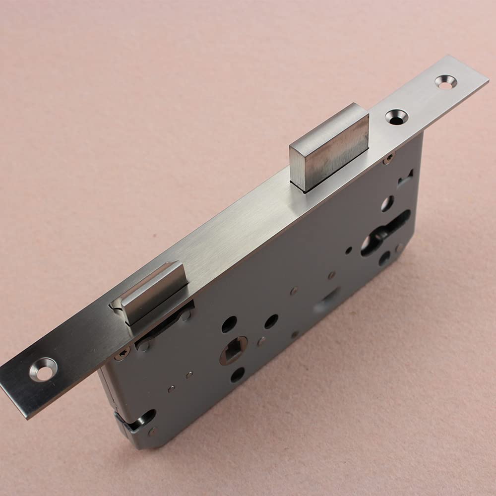 Serratura Porta Corpo della serratura porta interna da infilare in acciaio inossidabile Accessori del corpo meccanica linguetta silenziosa(50mm)