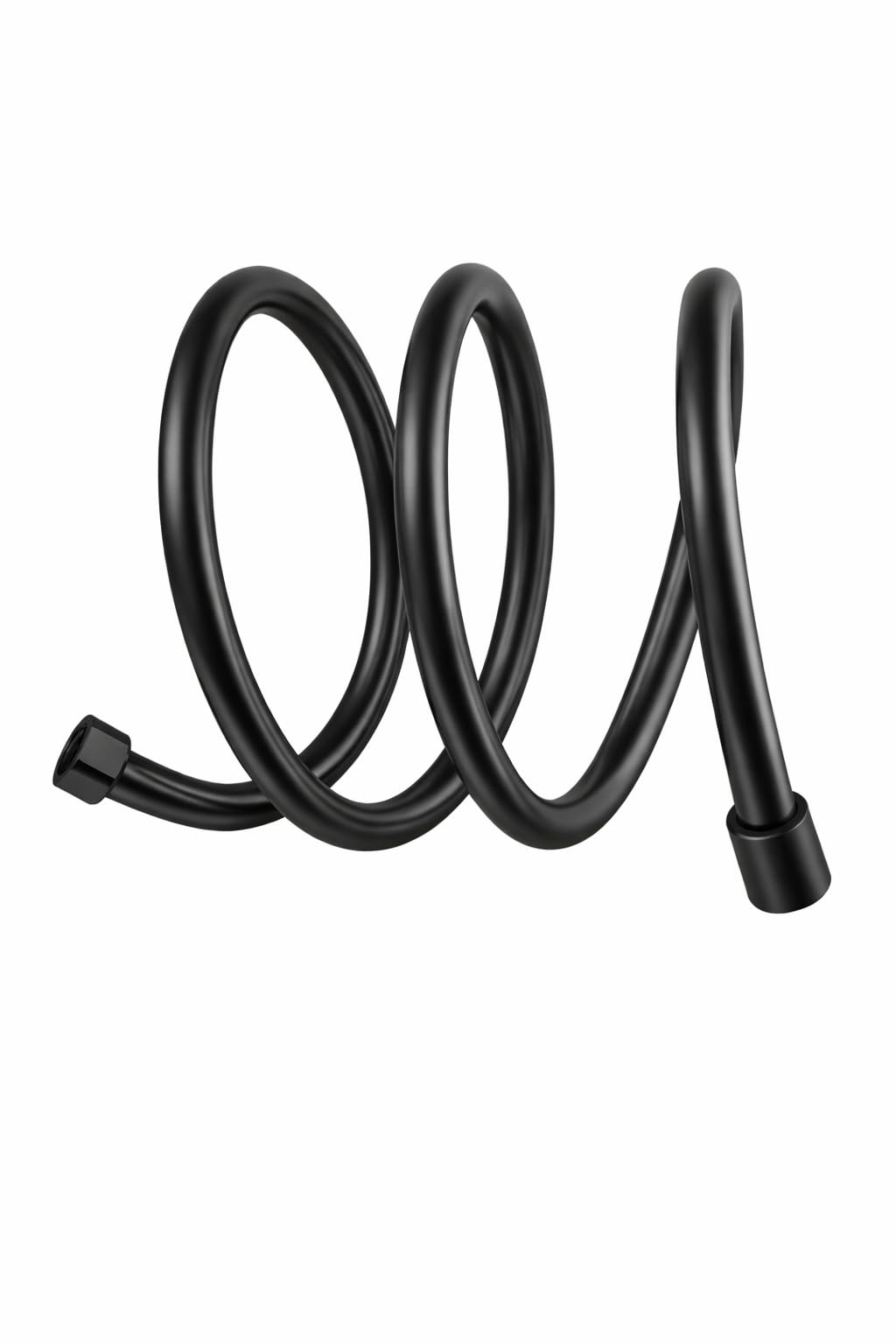 Black Shower Hose Stainless Steel Shower Bath Extension Replacement Part Bathroom 1.5m or 2m (59in/79in) Flexible Hose Handheld Shower (Buy Local UK 150cm/59in Smooth-surfaced PVC)
