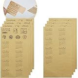 Amerson 60 Kalenderaufkleber für Planer Selbstklebende Index-Registerkarten Monatliche Index-Teiler Bullet Journal/Planer/Agenda (Color A)