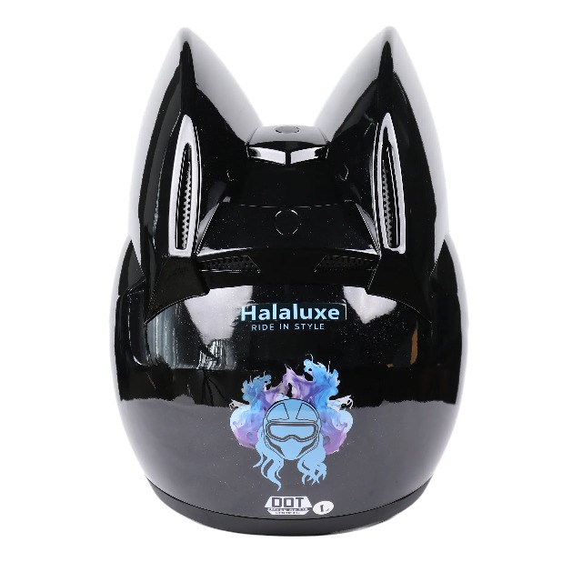 Watch Halaluxe Custom Kitty Cat Ear Motorcycle Helmet Unisex on Amazon Live