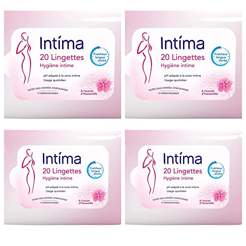 Intima lingettes hygiène intime pack de 4 idéal pour le sac