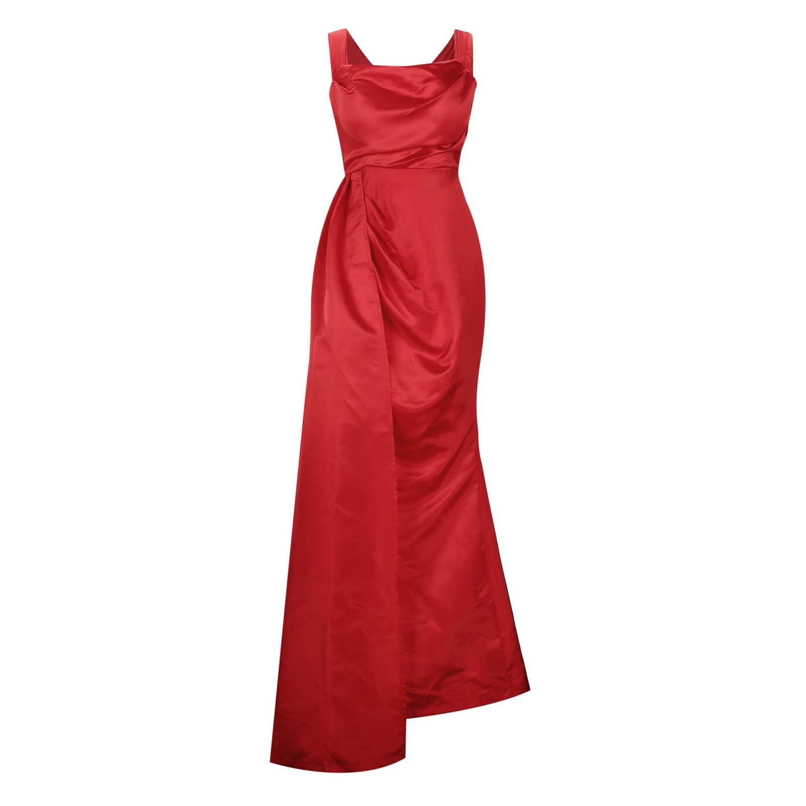 Vestito Donna Elegante Cerimonia Abito Damigella Gonna Ampia da Sposa Corto Davanti Lungo Dietro Sexy Dress Schiena Scoperta Matrimonio Civile Midi Curvy per