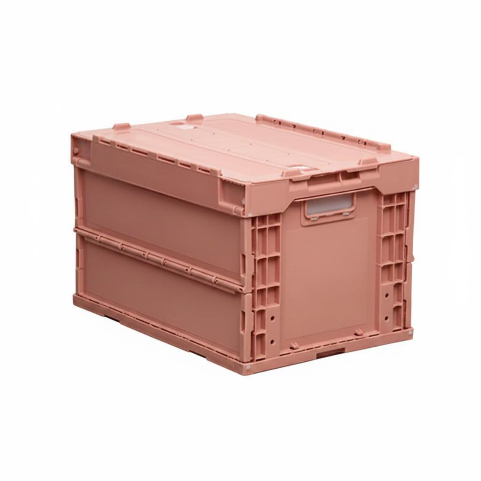 Faltbare Aufbewahrungsbox Transportkiste Klappbox Organizer Lagerbehälter Und Faltbar für Spedition Laden Garage Werkstatt Aufbewahrung, Rosa