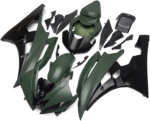 Miniatura 2 de Kit completo de carenado de plástico ABS verde militar apto para Yamaha YZF-R6 2006 2007 YZF600 R6 Molde de inyección Carrocería de motocicleta