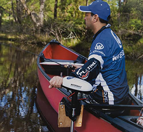 Watersnake T24 Asp - 24 Pound Thrust 12V Electric Saltwater Trolling Motor With Transom Mount #TOP5