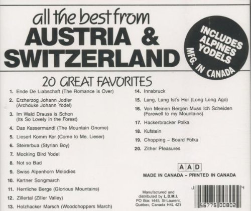 Vista 2 de All The Best From Austria & Switzerland