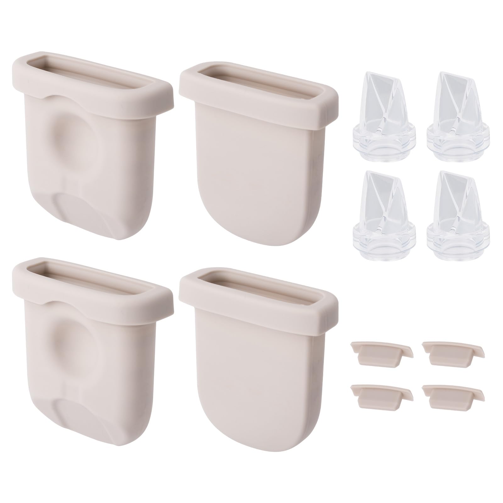 12pcs Breast Pump Parts Replacement for eufy, Includes 4 Silicone Diaphragms 4 Duckbill Valves & Nozzle Covers Accessories Kit Compatible with eufy S1 Pro/S1/E10/E20