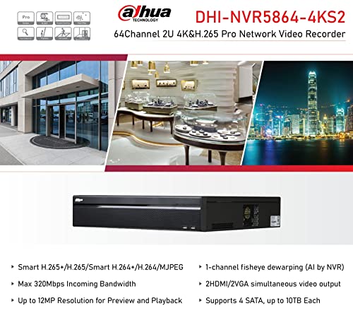 Image of ITS 64Ch 1.5U 4HDDs 4K & H.265 Pro Network Video Recorder