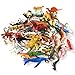 DOITEM 60 Pcs Assorted Dinosaur, Ocean, Sea, Farm, Jungle, Wild Animals & Dinosaurs Figure Realistic Plastic Zoo Play Set - Small Toys for Kids, Cupcake Topper, Party Favors