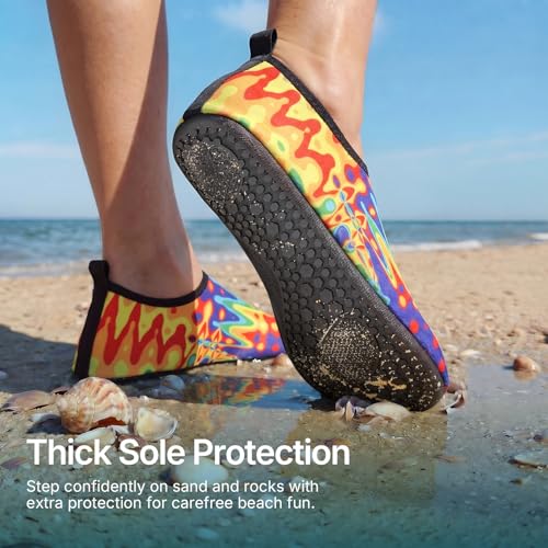 Image of Water Shoes for Women Men Quick-Dry Aqua Socks Swim Beach Outfits Barefoot | Yoga Exercise Wear Sport Accessories Pool Camping Must Haves River Hiking Youth Adult