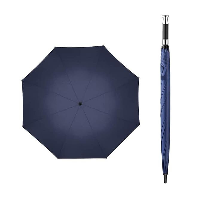 LAEMENOZ Big Umbrella for Rain - 52inch, Windproof, Waterproof and UV Coated Large Size Umbrellas for Men, Women & Family