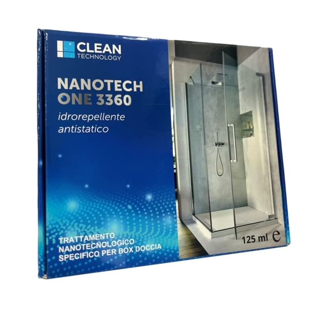 Clean Technology Nanotech One 3360 (125 ml) - Trattamento anticalcare permanente per box doccia (1)