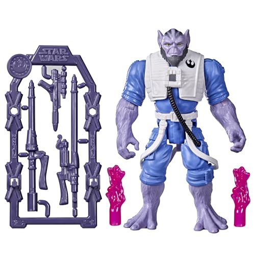 Image of STAR WARS ActionVerse Zeb Orrelios 4.5-Inch Action Figure & Accessories, Reusable Accessory Storage Rack, Toys for Boys & Girls Ages 4+