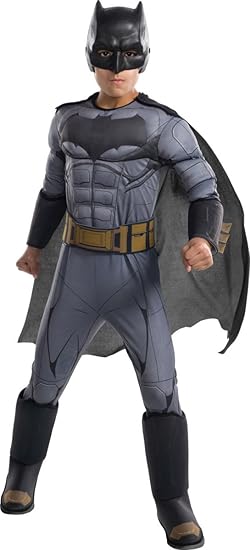 Rubie's Costume Boys Justice League Deluxe Batman Costume, Small, Multicolor