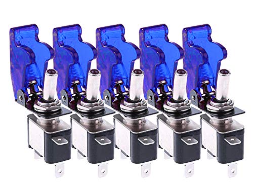 akindou ミサイルスイッチ 12V 20A 5個セット LED搭載 3極タイプ