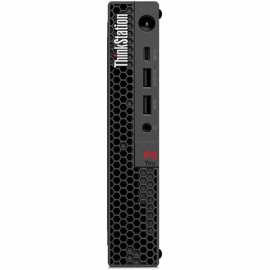 Image of Lenovo ThinkStation P3 Gen 2 30K50054US Workstation - 1 x Intel Core Ultra 7 265-16 GB - 512 GB SSD - Tiny - Black