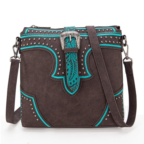 Image of Montana West Western Crossbody Bags for Women Embroidered Denim Collection Purses