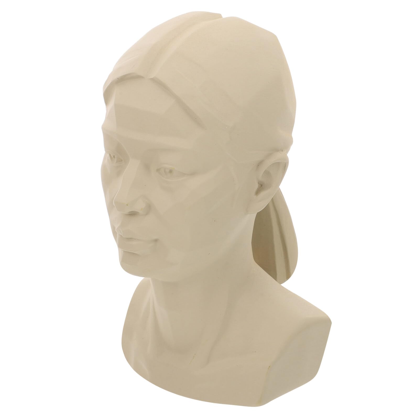 SHINEOFI Human Bust Sculpture Statue Resin Sketch Draw Plaster Cast Artist Model Decor Mannequin Figure Human Model for Drawing Painting Sculpture - Woman