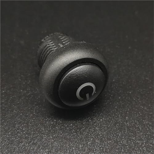 Interrupteur 12 mm normalement ouvert à impulsion LED bleue 6V avec symbole