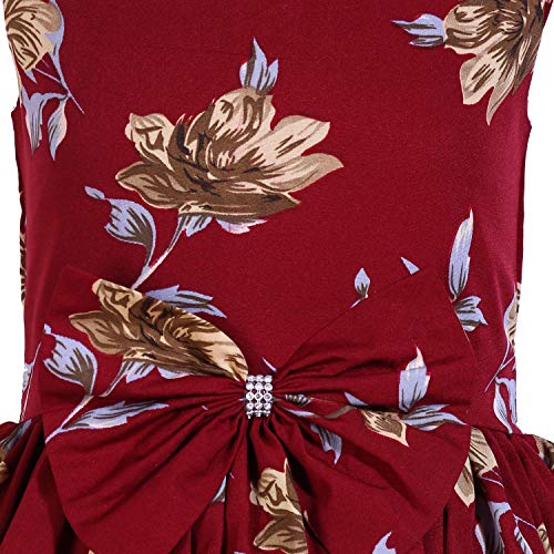 Image of Casual Frock for Baby Girls,Blue Printed and Olive Printed,Pack of 2