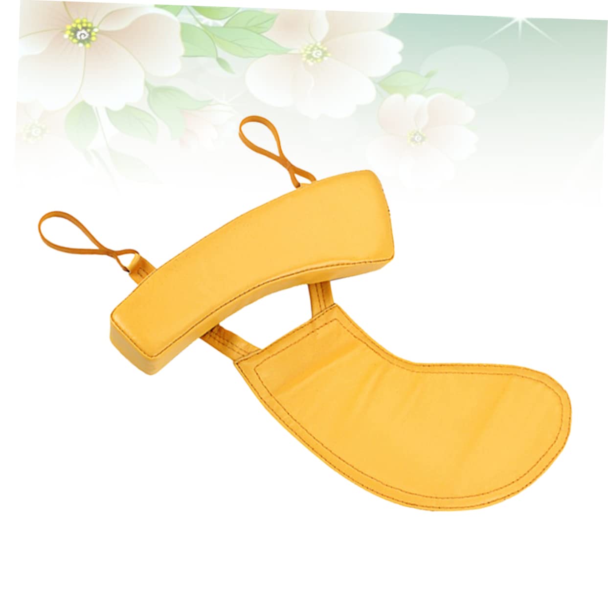 Poggiaspalla per Violino 4/4 in Pelle Naturale, Cuscinetto Ergonomico | Modello B498, Pelle di Pecora Gialla, per Fiddle e Violino 4/4, Cucitura Manuale, Accessorio Musicale