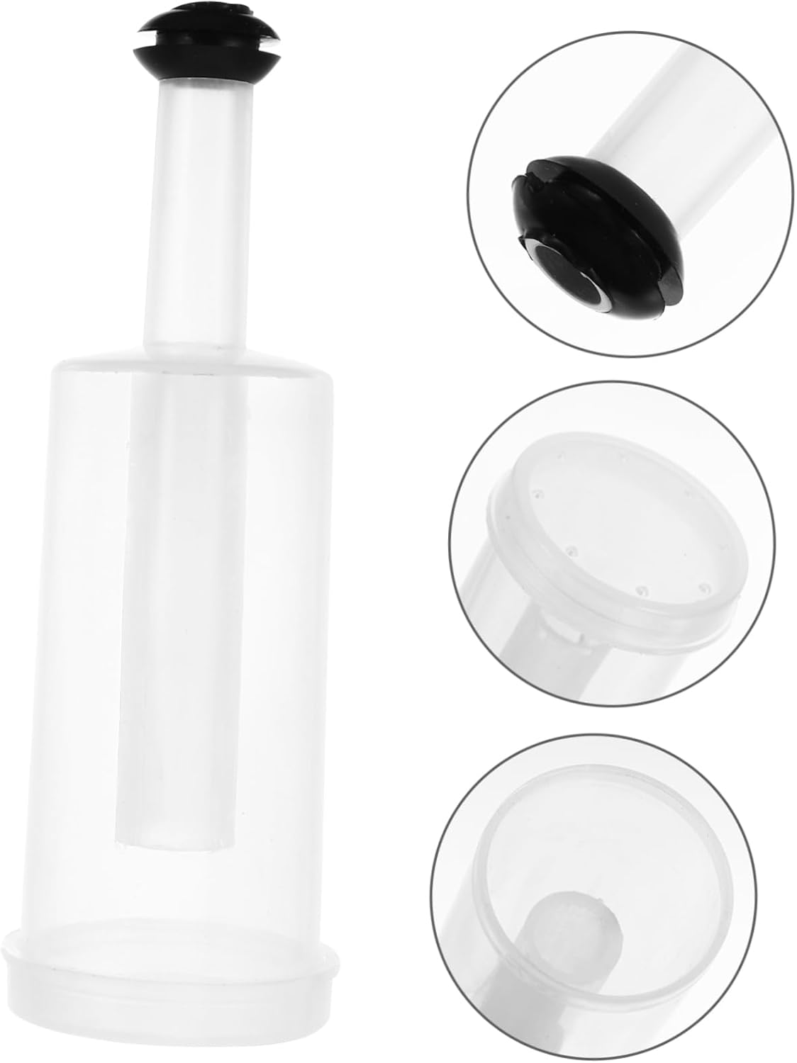 Three Piece Plastic Silicone Airlock Stopper Set for Brewing