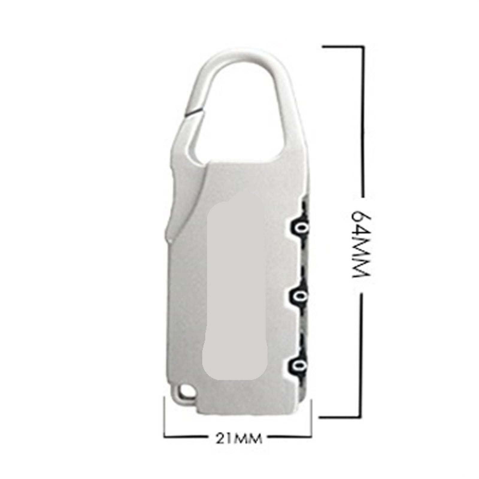 Alliage combinaison Code mot de passe numéro serrure bagages valises bijoux Boxe sac à fermeture éclair sac à dos sac à main tiroir armoire cadenas 1 pièces(White)