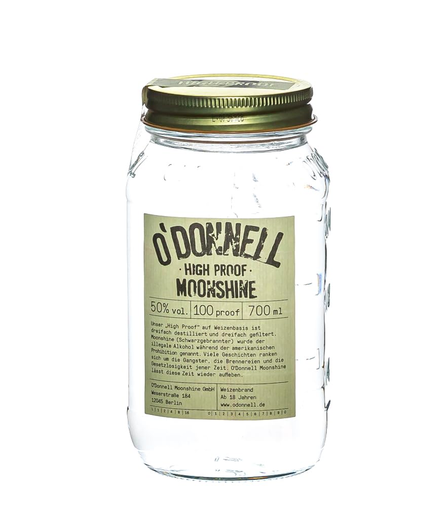 O'Donnell Moonshine HIGH PROOF 50% Vol. 0,7l