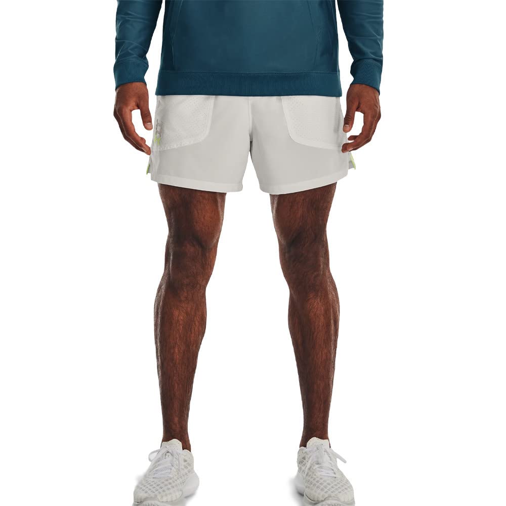 Under Armour Men Run Anywhere Shorts Abbigliamento da Running Shorts Grey - Green L