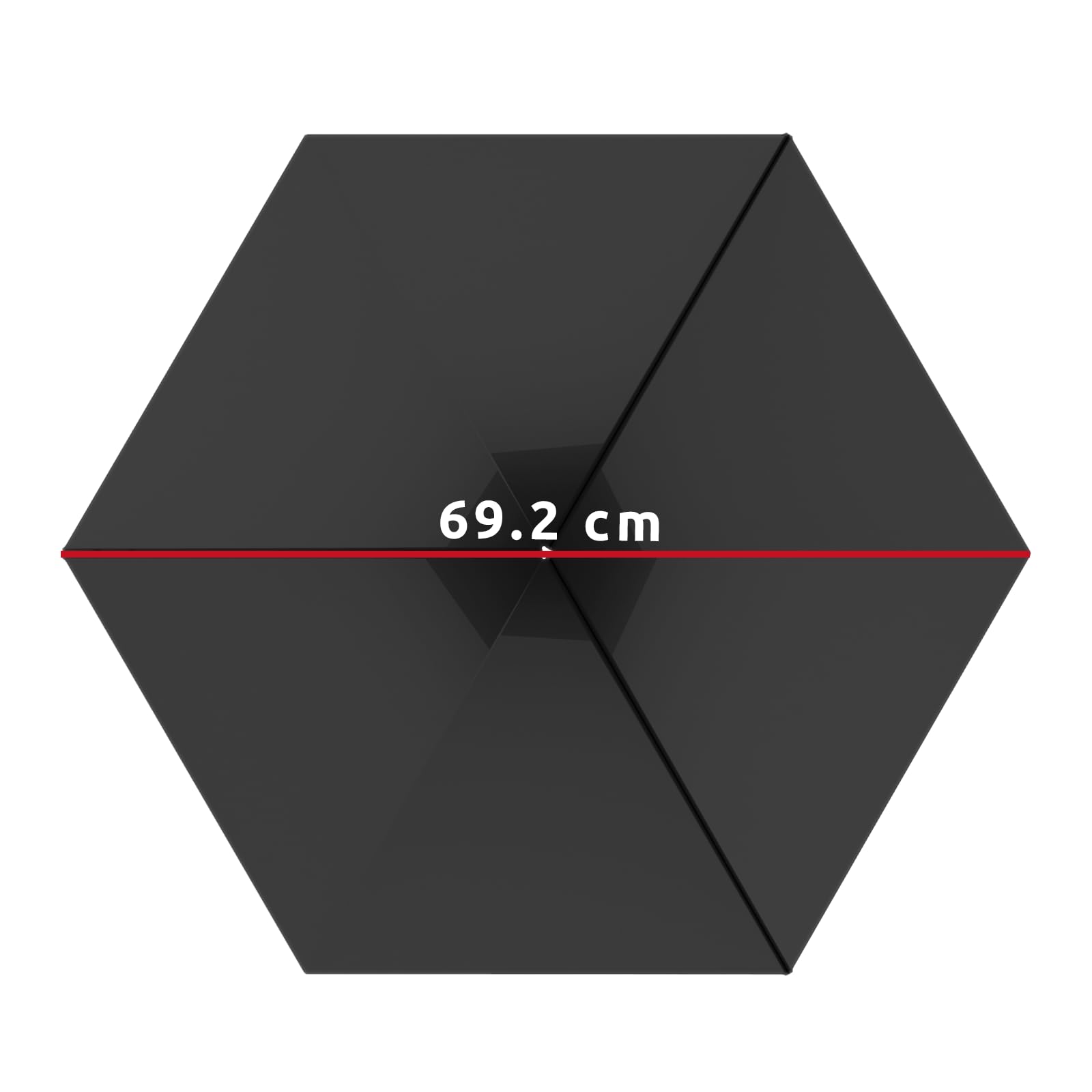 KRATKI Braciere da giardino L69 L60 H22 22,5 x 69,2 x 60,5 cm resistente al | Fire Gamma da appoggio, esagonale, dimensioni L69,2 x L60,5 x H22,5 cm, peso 15,5 kg, realizzato in robusto acciaio; calore
