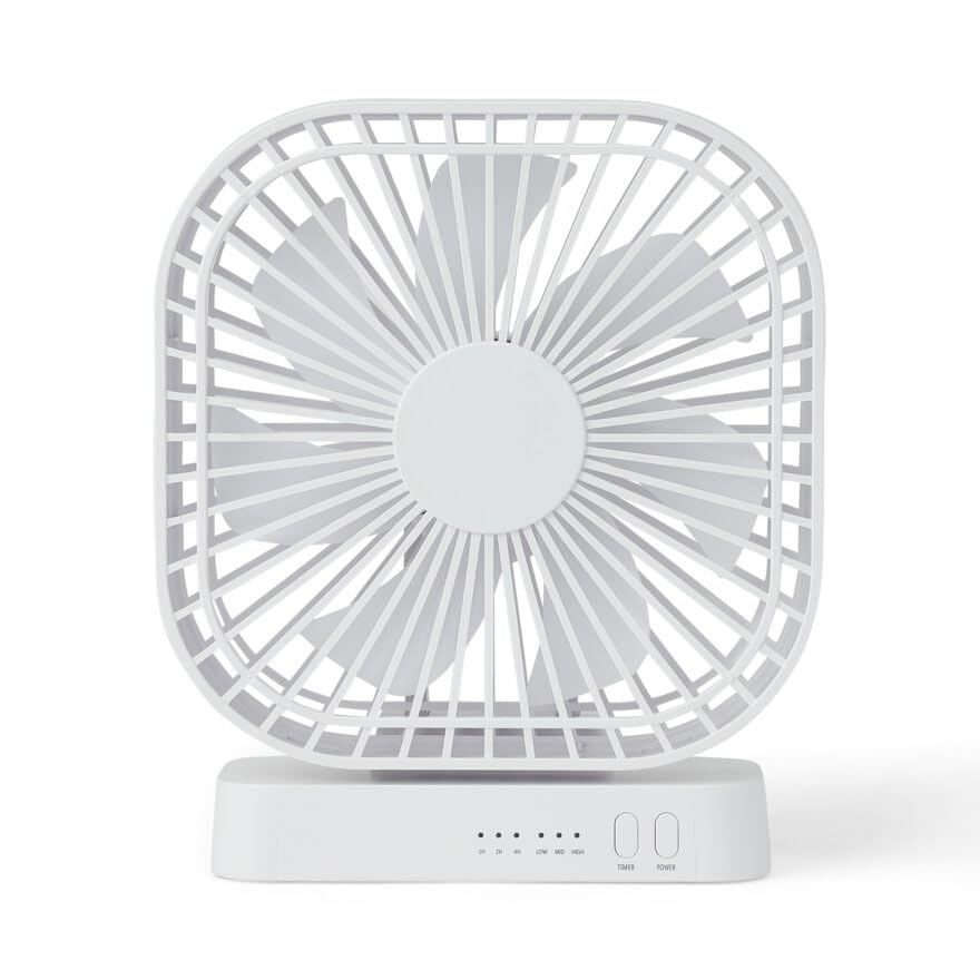 Medline Fan, Portable, 3-SPEED,5 INCHES, Battery, White