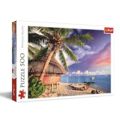 Trefl - Bora-Bora Insel - Puzzle 500 Teile - DIY-Puzzle mit Urlaubsansicht, Kreative Unterhaltung, Spaß, Puzzle-Klassiker für Erwachsene und Kinder ab 10 Jahren