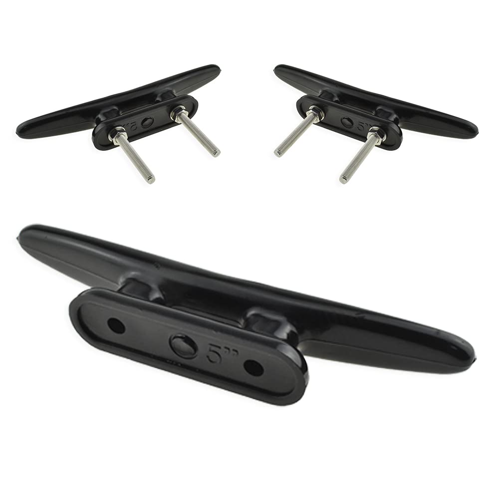 HAHIYOBoat Cleat Boat Cleats Nylon Dock Cleat Kayak Dock Cleats Rope Cleat Cleats Hook with Hardware Screw for Deck Nautical Boat Docks Yacht Kayaks Marine Decorate